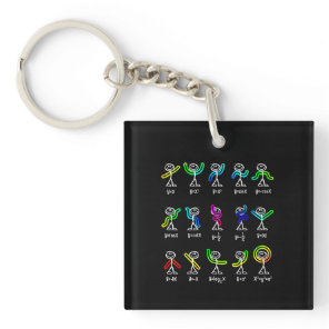 Funny Algebra Dance Function Math Teacher Geek Keychain