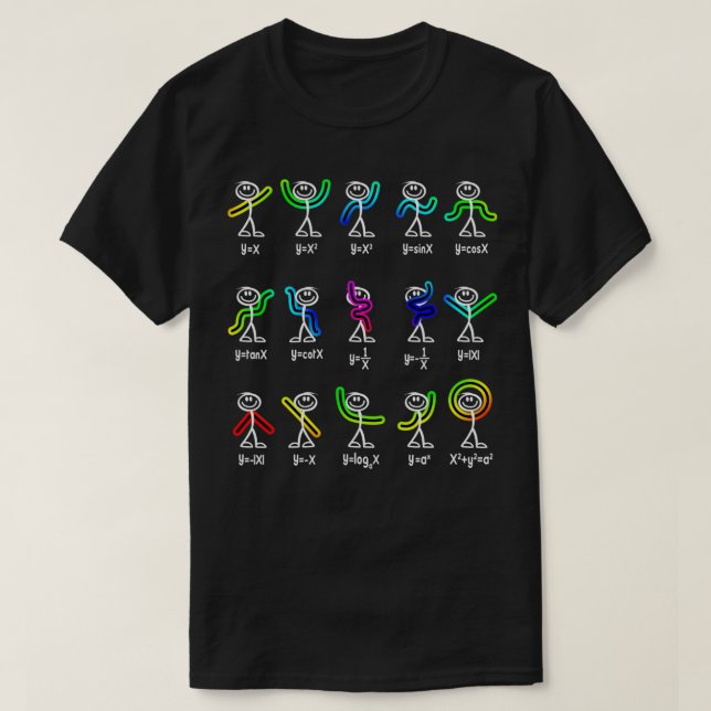 Funny Algebra Dance Function Math Teacher Geek Ner T-Shirt (Design Front)