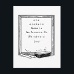funny algebra joke postcard<br><div class="desc">Funny algebra joke on gifts and tee shirts</div>