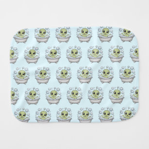Funny Alien Baby Burp Cloth