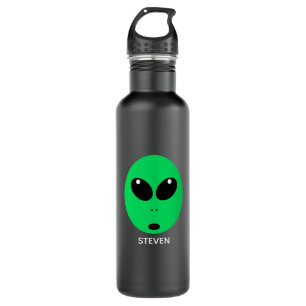 Funny Alien Cartoon Face Kids Personalized Stainless Steel Water Bottle