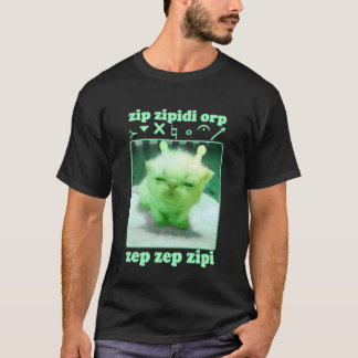 Funny Alien Cat Dank Meme Cringe Cat Woman Man Kid T-Shirt