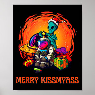 Funny Alien Christmas Shirt _ Merry Kissmy Tank To Poster