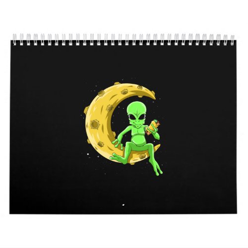 Funny Alien Costume Men Women Taco Lover Gift Cool Calendar