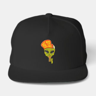 Funny Alien Just Here For The Jerky Snap Back Hat