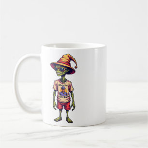 Funny Alien Meme “Who’s the Alien Now?” White Coffee Mug