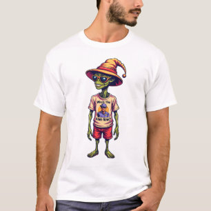 Funny Alien Meme “Who’s the Alien Now?” White T-Shirt
