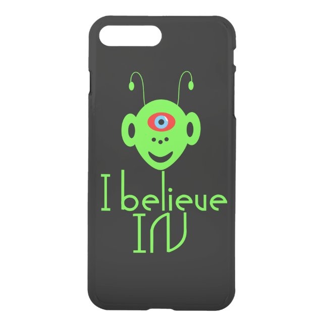 Funny alien monster uncommon iPhone case (Back)