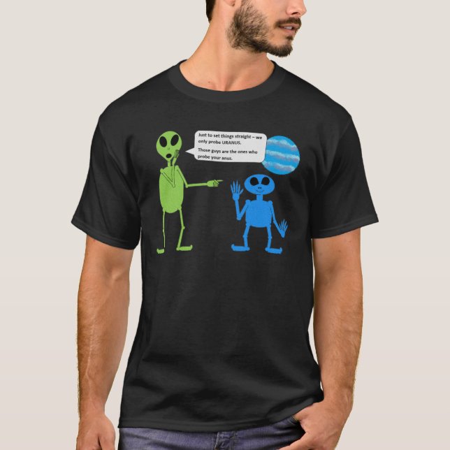 Funny Alien Probe T-shirt (Front)