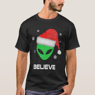 Funny Alien Santa Christmas Xmas Gift T-Shirt