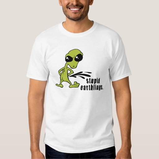 Funny Alien t-shirt | Zazzle