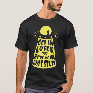 Funny Alien UFO Butt Probing Humor Comical Sci Fi T-Shirt