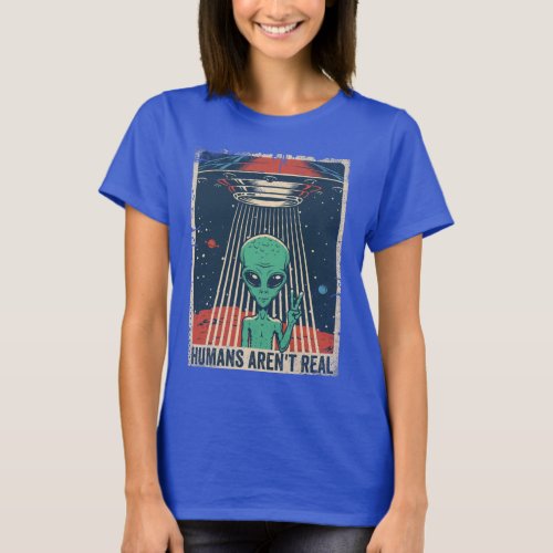 Funny Alien UFO Space Conspiracy T_Shirt