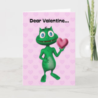 Funny Alien Valentine Card