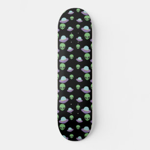 Funny Aliens UFOs Extraterrestrial Skateboard