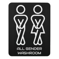 Funny All Gender Washroom Door
