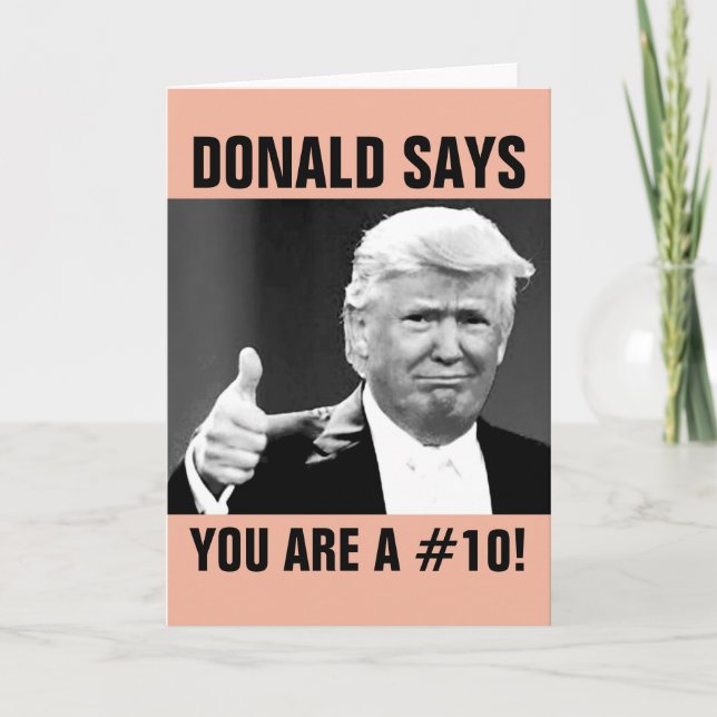 Funny All Occasion Donald Trump Greeting Cards (Front)