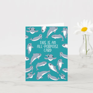 Funny All-Porpoise (All Purpose)  Card