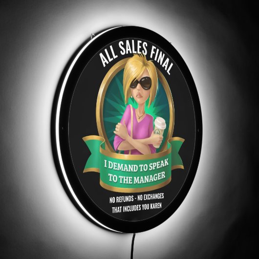 Funny All Sales Final Sign (Angle)