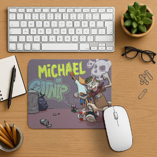Funny Alley Cats Add The Name Skateboard Graffiti Mouse Pad