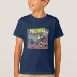 Funny Alley Cats Add Your Name Skateboard Graffiti T-Shirt