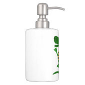 Funny Alligator Art Soap Dispenser & Toothbrush Holder (Right)