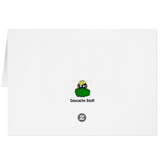 Funny Alligator Cache Geocaching Customizable Card (Back Horizontal)