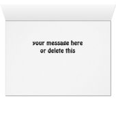 Funny Alligator Cache Geocaching Customizable Card (Inside Horizontal (Bottom))