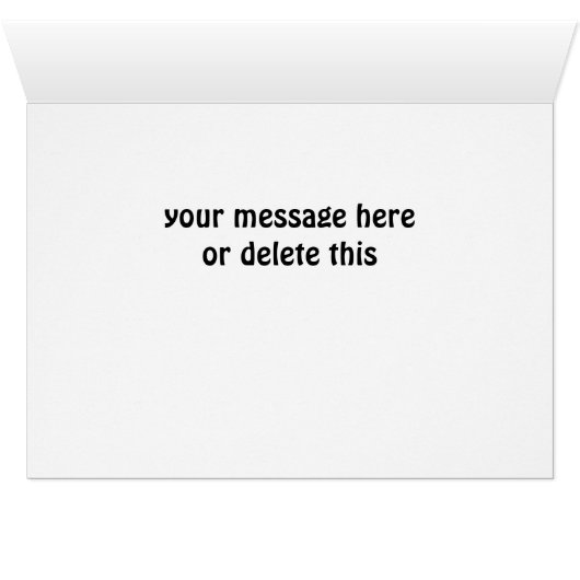 Funny Alligator Cache Geocaching Customizable Card (Inside Horizontal (Bottom))