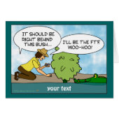 Funny Alligator Cache Geocaching Customizable Card (Front Horizontal)