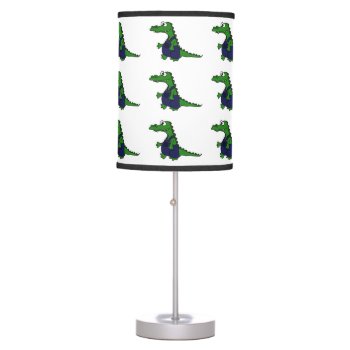 Funny Alligator In Overalls Table Lamp by tickleyourfunnybone at Zazzle