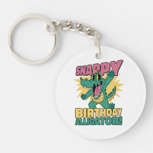 Funny Alligator Lover and Birthday Crocodile Gator Keychain