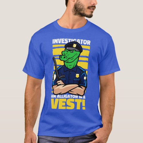 Funny Alligator Lover and Police Reptile Crocodile T_Shirt