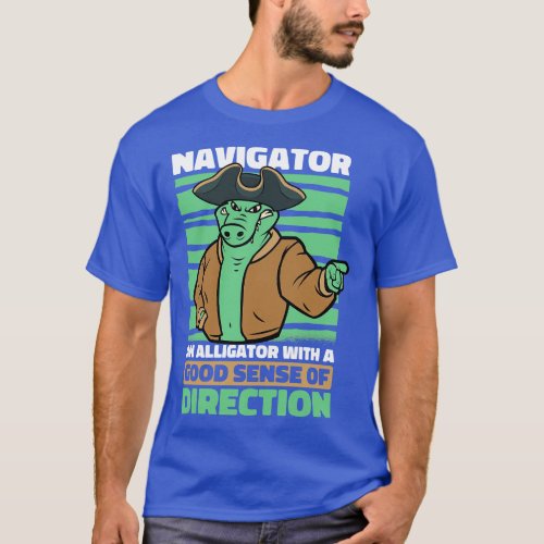 Funny Alligator Lover and Sailor Reptile Crocodile T_Shirt