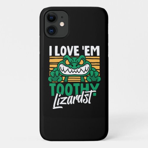 Funny Alligator Lover and Zookeeper Crocodile iPhone 11 Case
