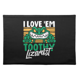 Funny Alligator Lover and Zookeeper Crocodile Cloth Placemat