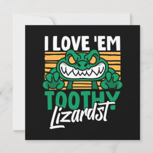 Funny Alligator Lover and Zookeeper Crocodile Invitation