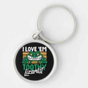 Funny Alligator Lover and Zookeeper Crocodile Keychain