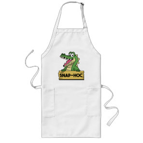 Funny Alligator Lover and Zookeeper Crocodile Long Apron
