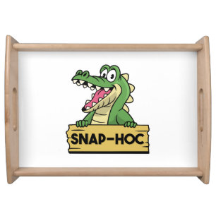 Funny Alligator Lover and Zookeeper Crocodile Serving Tray