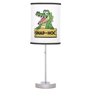 Funny Alligator Lover and Zookeeper Crocodile Table Lamp