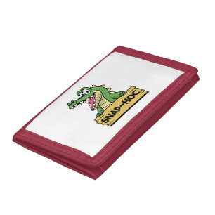 Funny Alligator Lover and Zookeeper Crocodile Tri-fold Wallet
