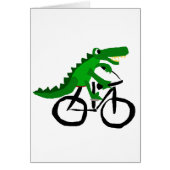 Funny Alligator Riding Bicycle (Front)