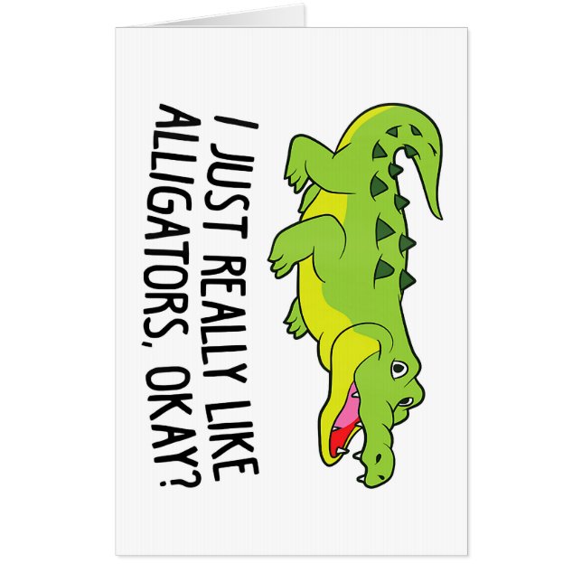 Funny Alligator So Cute | Perfect Gift For Student Card (Front)