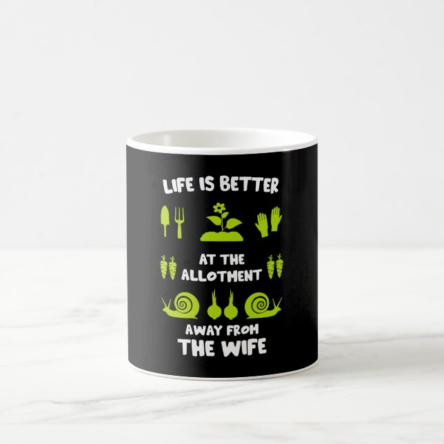 Funny Allotment Gardening Coffee Mug (Center)