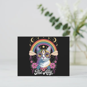 Funny Ally Ca Pride Sunglasses Gay Pride LGBTQ Postcard