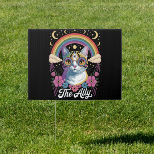 Funny Ally Ca Pride Sunglasses Gay Pride LGBTQ Sign