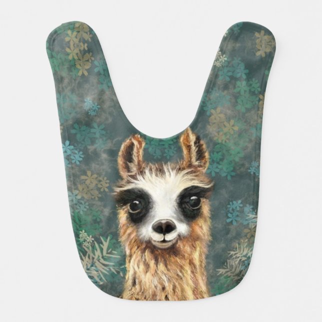 Funny Alpaca Baby Bib (Front)