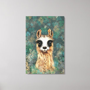 Funny Alpaca Canvas Print