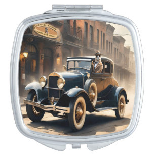 Funny Alpaca Capone The Notorious Alpaca, Compact Mirror